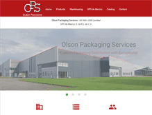 Tablet Screenshot of olsonpackaging.com